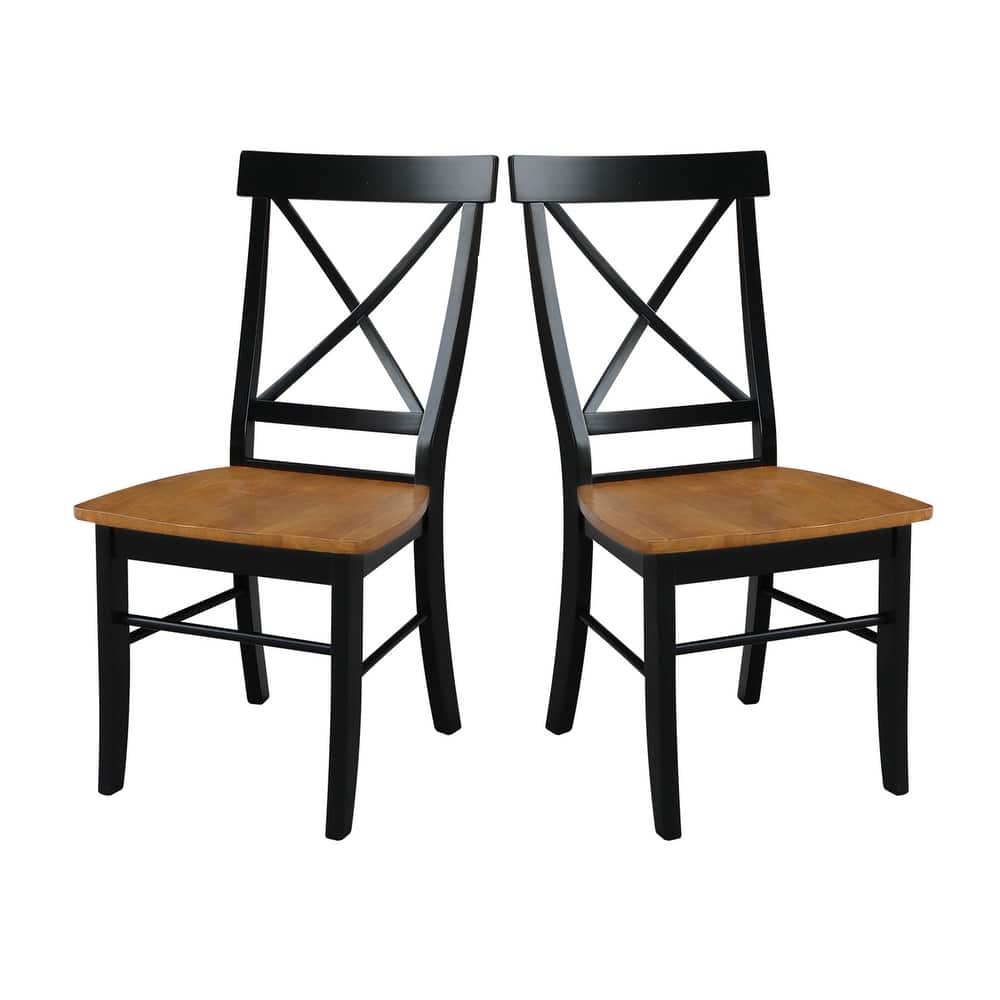 Set of Two X-Back Dining Chairs
