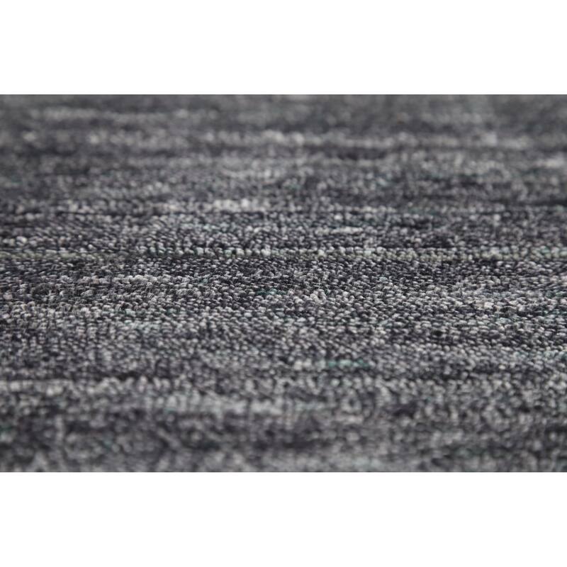 Gabbeh Oriental Area Rug Handmade Tribal Grey Silk Carpet - 8'11" x 11'11"