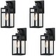 preview thumbnail 1 of 15, 4PK-1 Light Outdoor Wall Light 5"x6.58"x13.88"