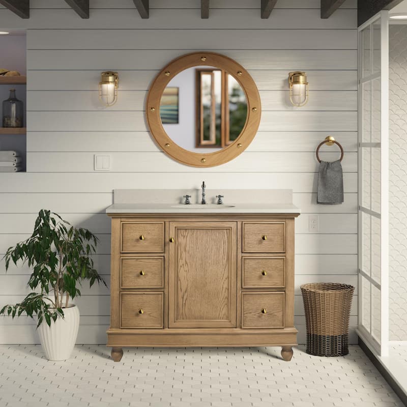 Bella 42-inch Vanity with Engineered White Top