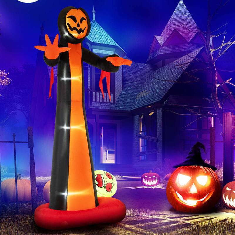 Costway 12 FT Inflatable Grim Reaper Ghost Large Halloween Inflatables - See Details