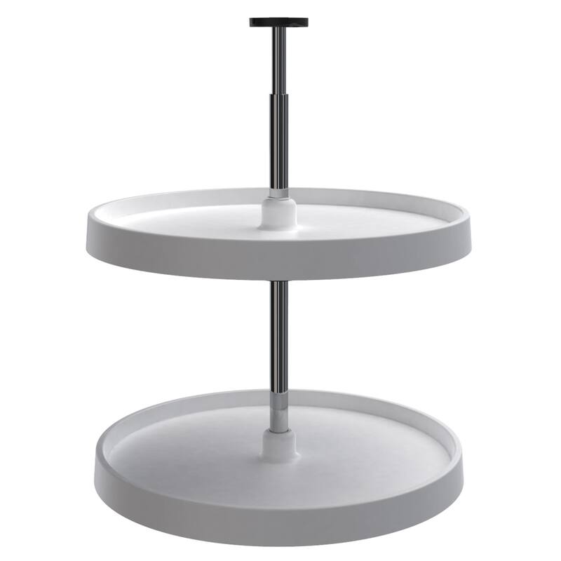 Rev-A-Shelf 20'' Lazy Susan Full-Circle Polymer 2-Shelf, White, 3072-20-11-52 - 20 Inch