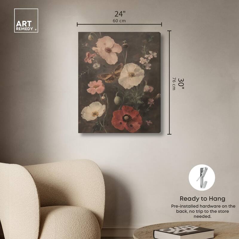 Vintage Botanicals II Canvas by Art Remedy, Gallery Wrapped