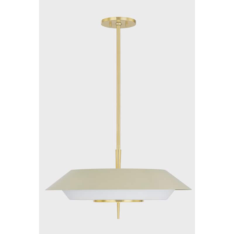 Westport 4-Light Pendant - N/A - Aged Brass/ Soft Sand