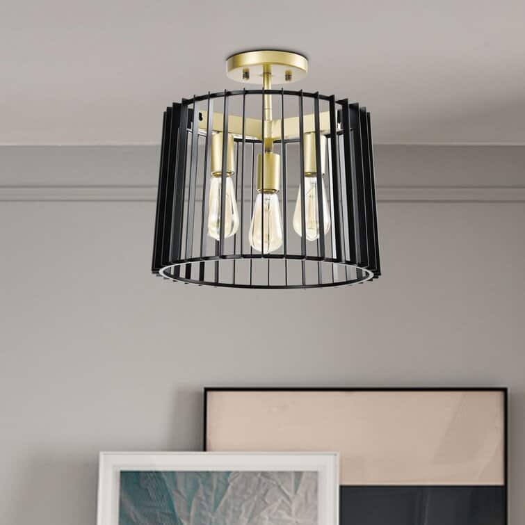 Maxax 3 - Lights Semi Flush Mount