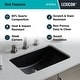preview thumbnail 5 of 4, Lexicon Platinum V214 Quartz Composite Rectangle Vanity Sink - Galaxy Black