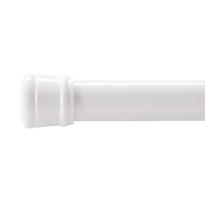 Bath Bliss Tension White Metal Shower Rod