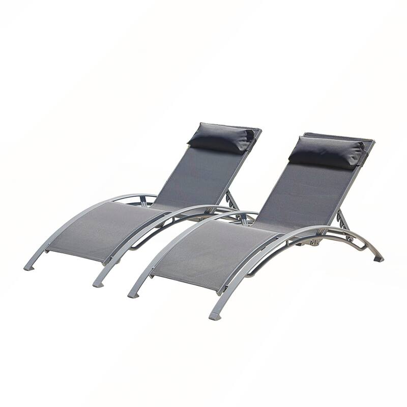 Pool Lounge Chairs Set of 2 - Dark Gray