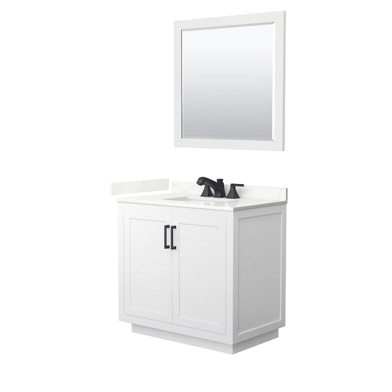 Wyndham Collection WCF292936S-QTZ-US3M34 Miranda 36" Free Standing