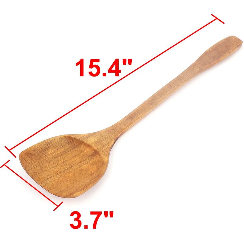 Wood Handmade Kitchen Cooking Egg Pancake Turner Natural Spatula