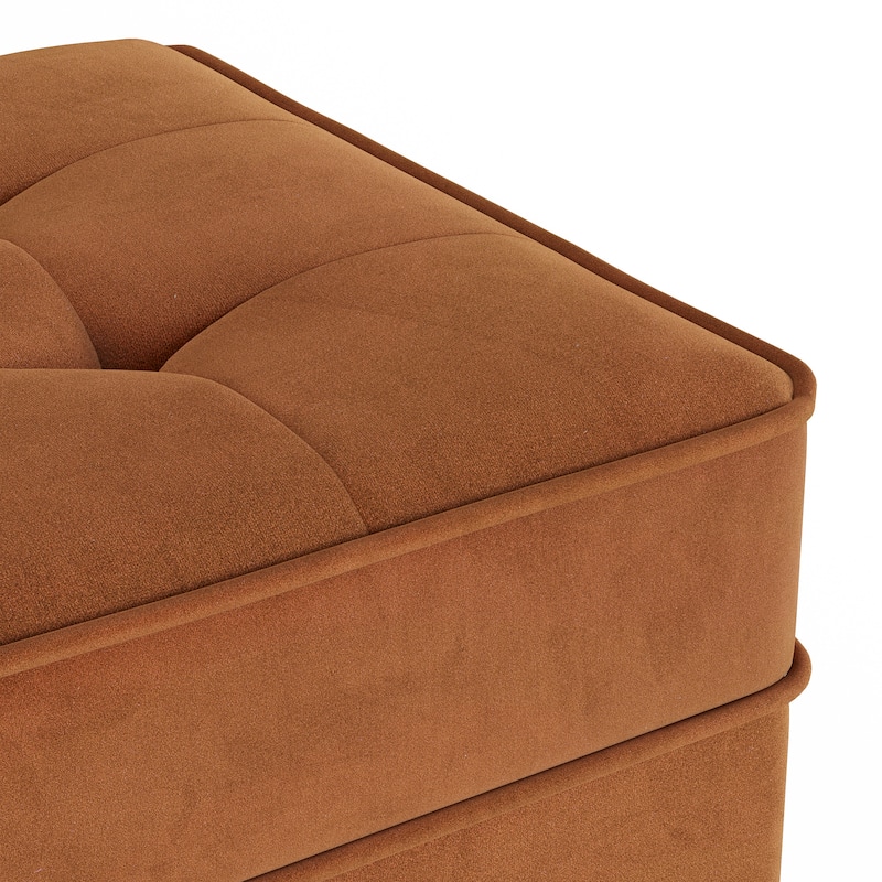 Bloomfield Performance Velvet Rectangular Ottoman