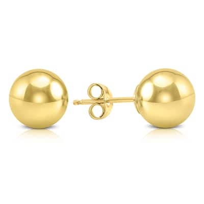 Marquee Jewels 14k Yellow Gold Filled Ball Earrings