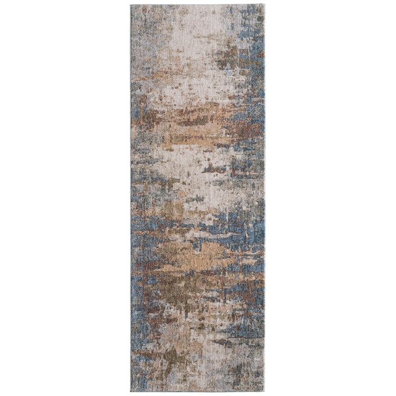 Grand Bazaar Stirling Machine Made Abstract Modern Area Rug