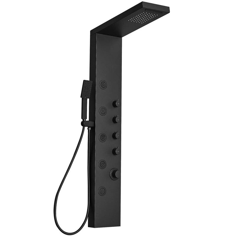 5-Jet Shower Panel System and Body Jets with Hand Shower