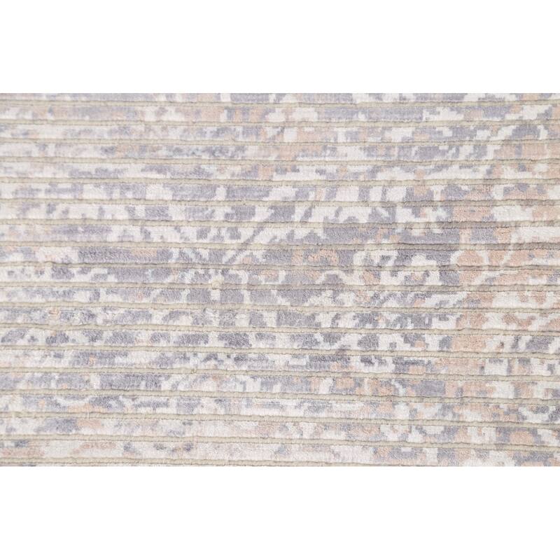 All-Over Abstract Modern Accent Rug Handmade Wool Carpet - 3'0"x 5'3"