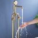preview thumbnail 7 of 23, Rbrohant Industrial Style Freestanding Bathtub Faucet, High Flow Shower Floor Mounted Tub Faucets