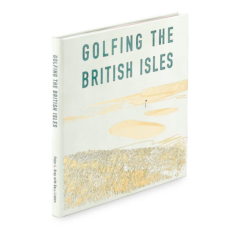 Graphic Image Golfing the British Isles Coffee Table Book, Leather, Ice