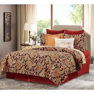 Dorothy Damask Cotton Quilt Set