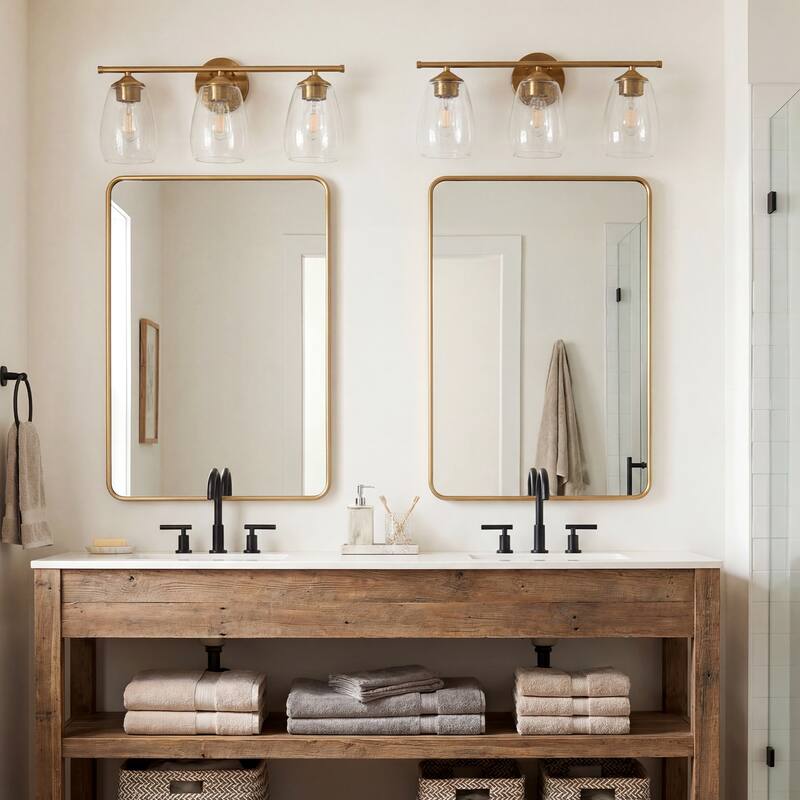 3-Light Bathroom Dimmable Vanity Light