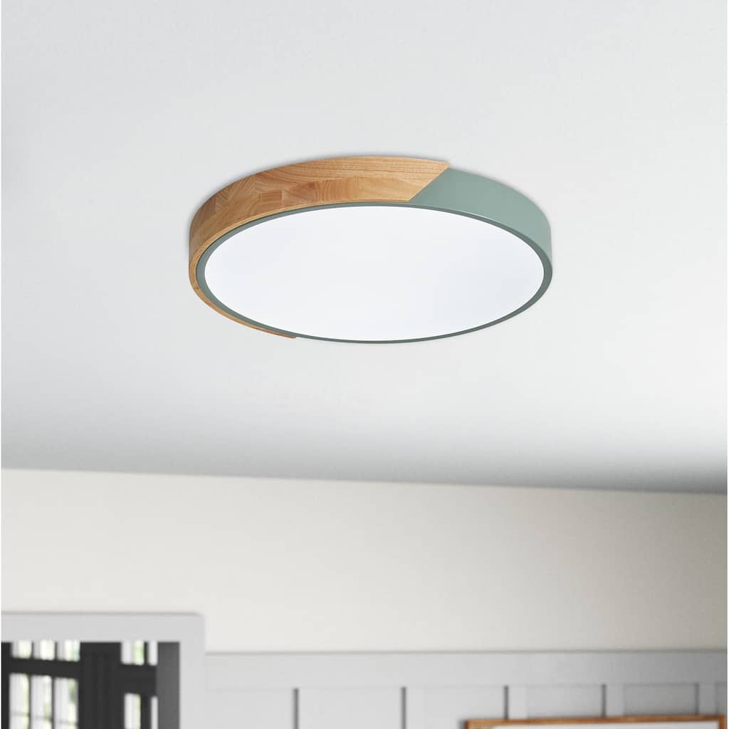 Modern Simple Circle LED Flush Mount Ceiling Light Fixture