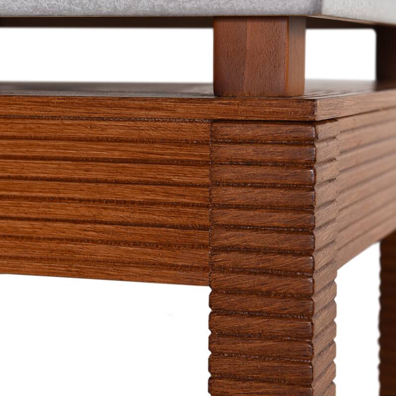 StyleCraft Norman Wyatt Home - Fern Plant Stand - Cement Gray & Zebra Cherry