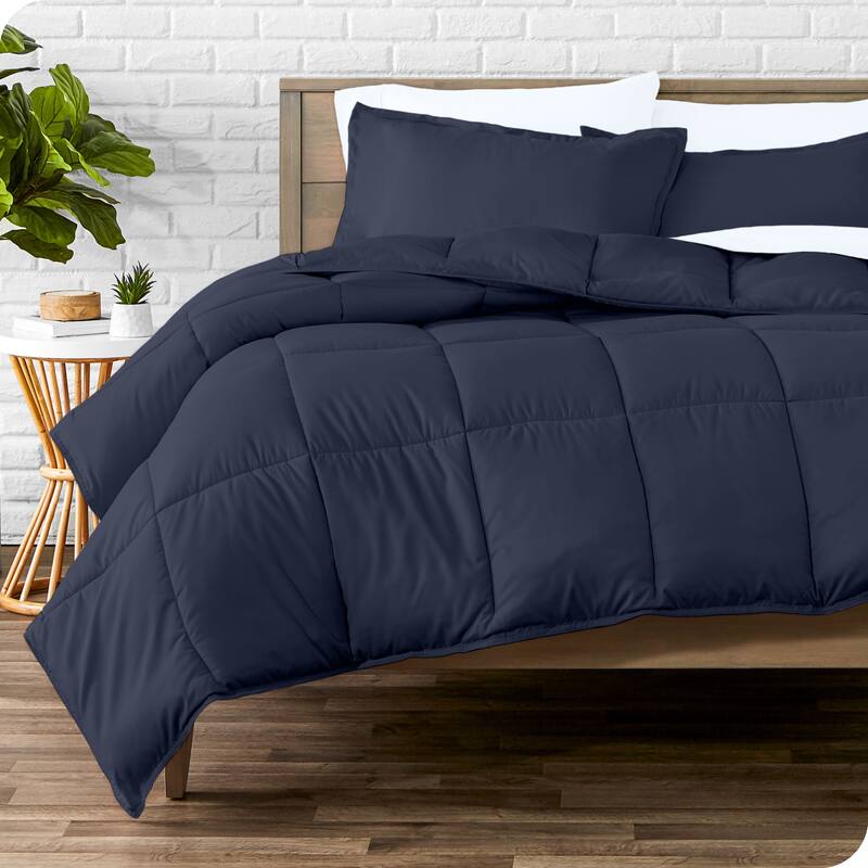 Bare Home Hypoallergenic Down Alternative Comforter Set - Twin - Twin XL - Midnight