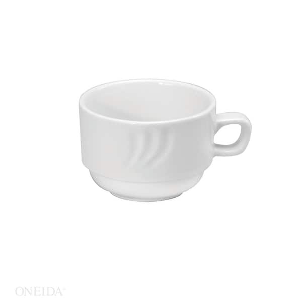 Oneida Briana Porcelain Stackable Cups 7 oz (Set of 36) - Bed Bath ...