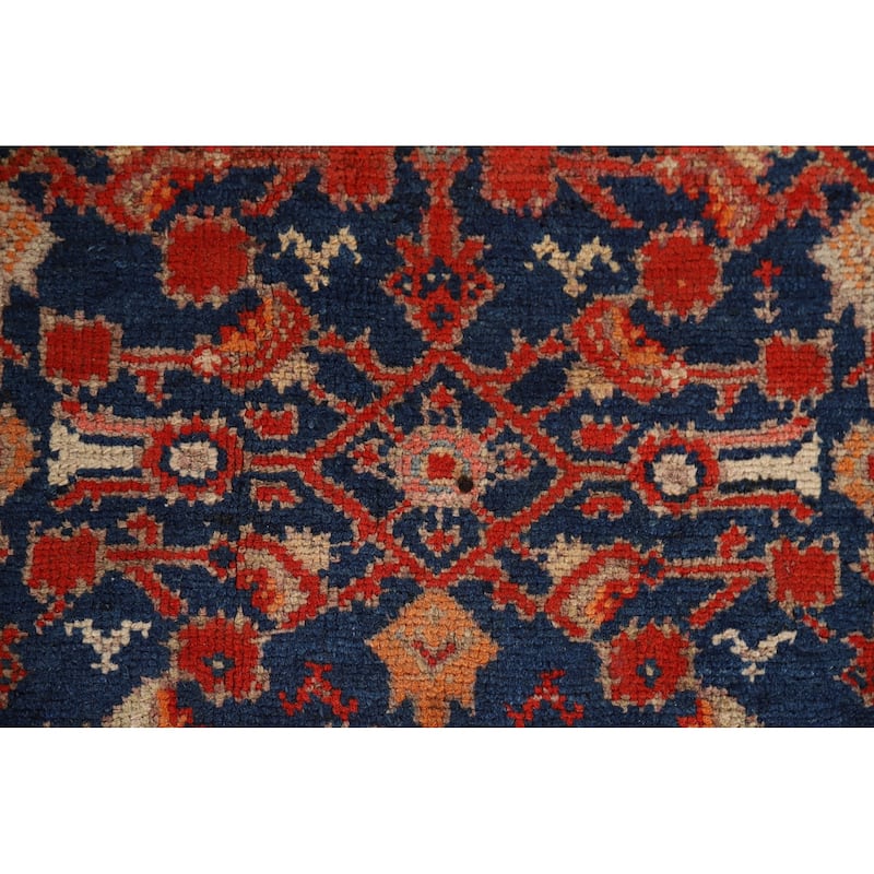 Malayer Antique Persian Runner Rug Hand-Knotted Wool Carpet - 3'7" x 12'11"