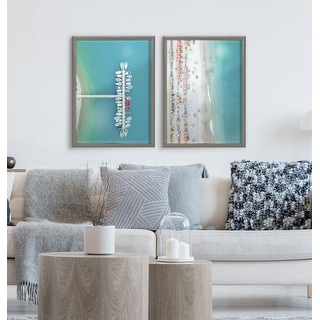 Kate and Laurel Blake Gorges Framed Printed Glass by Rachel Bolgov