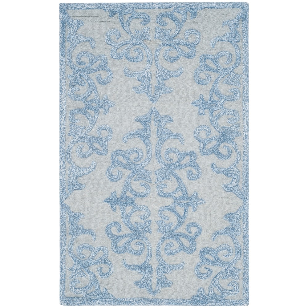 SAFAVIEH Handmade Bella Marilyne Modern Floral Wool Rug
