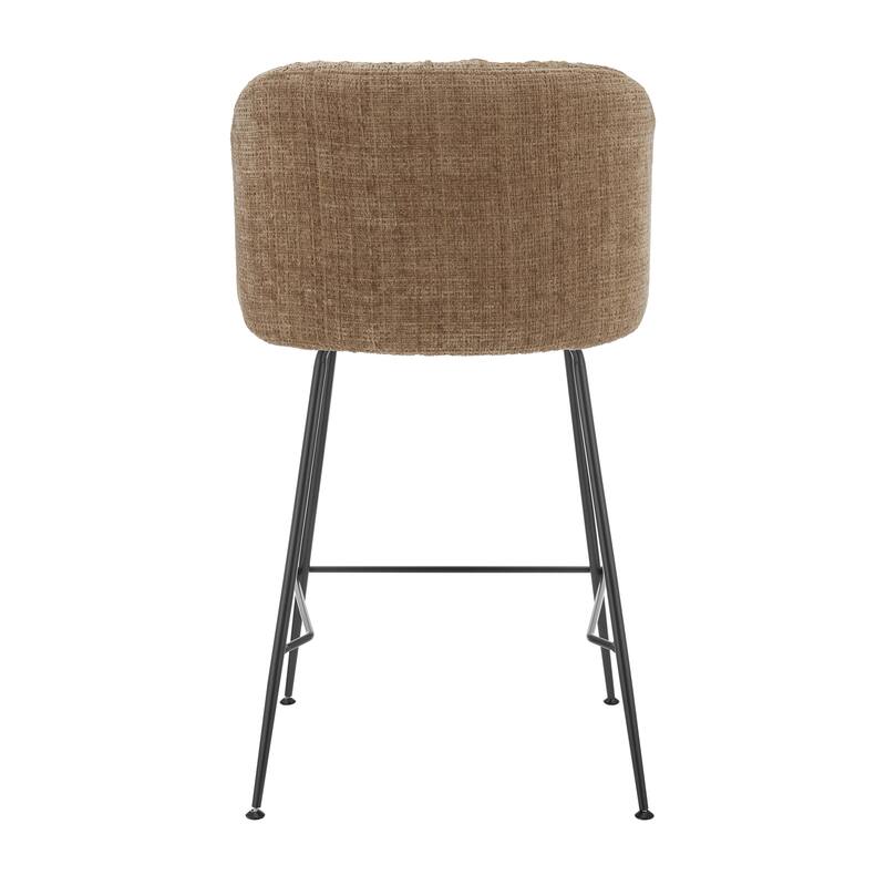 NPD Furniture Millie Fabric Counter Stool (Set of 2)