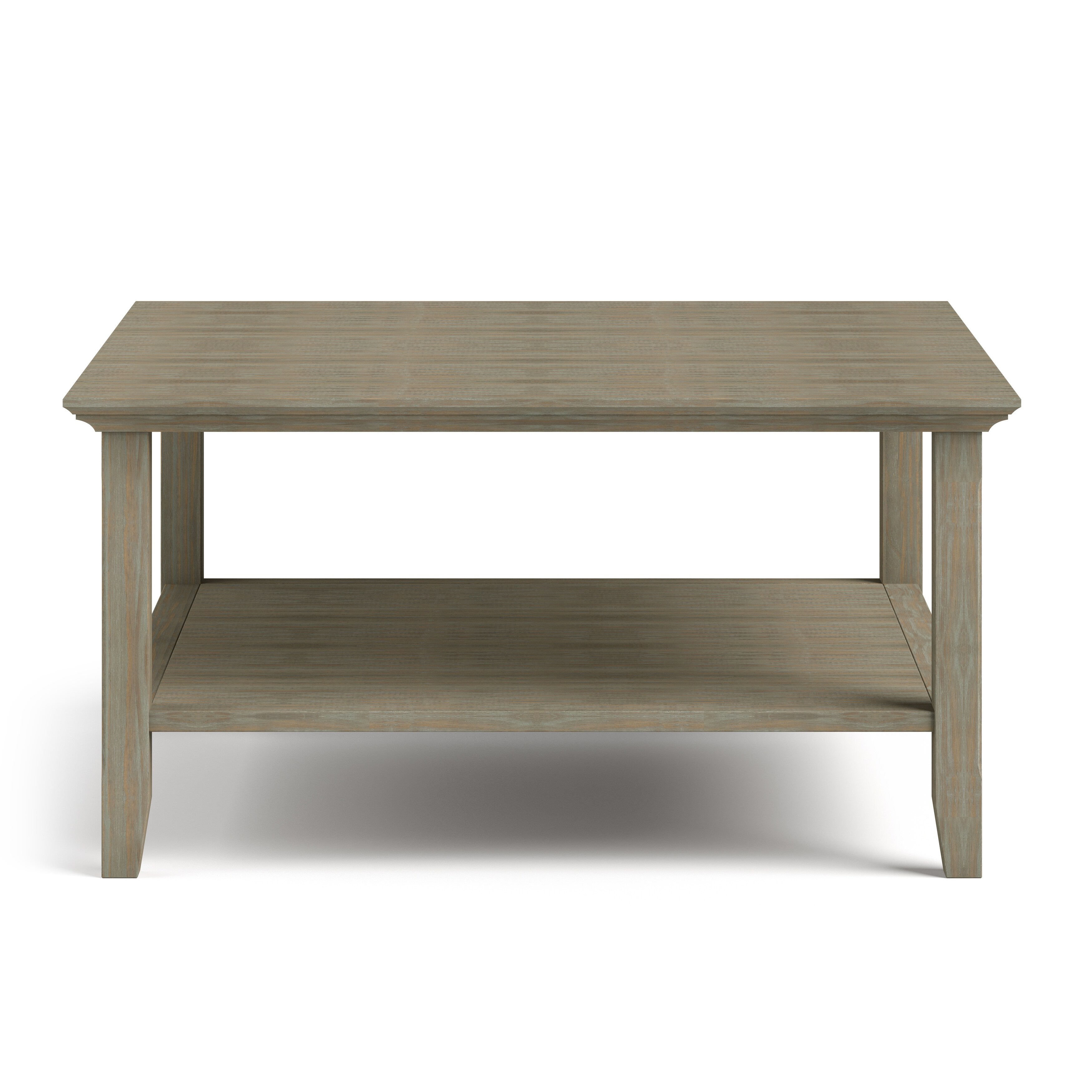 Wyndenhall Normandy Solid Wood 36 Inch Wide Square Rustic Coffee Table Overstock 12151550 Distressed Grey Wood