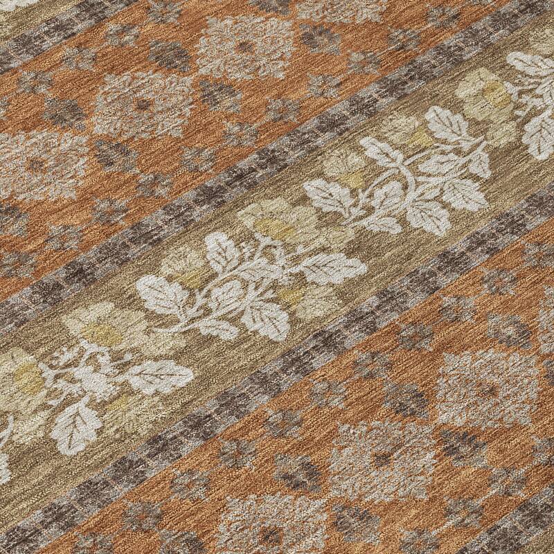 Machine Washable Indoor/ Outdoor Stripe Sochi Chantille Rug