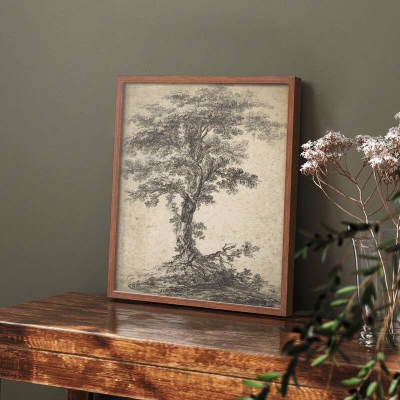 Vintage Sketch CII -Framed Print