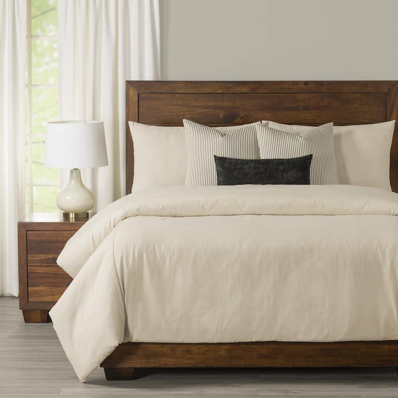 Zoa Linen Cream Duvet Cover and Insert Set