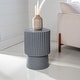 preview thumbnail 5 of 27, JONATHAN Y Kline 19" Modern Art Deco Tambour Accent Table