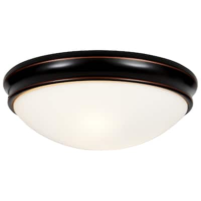 Access Lighting Atom - (m) Dimmable LED -Flush Mount - Oil Rubbed Bronze - Opal