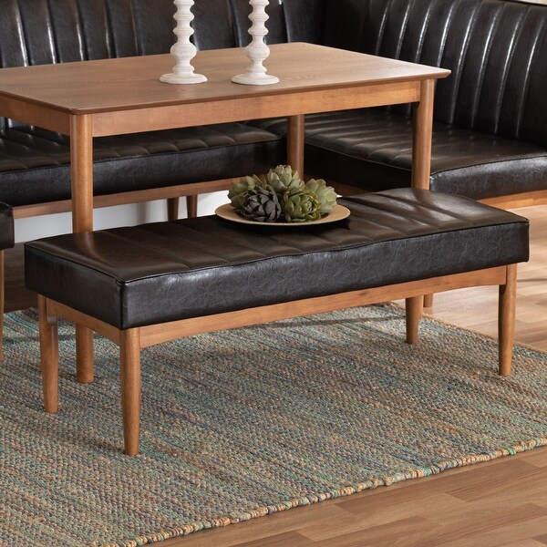 Mid century dining table bench outlet
