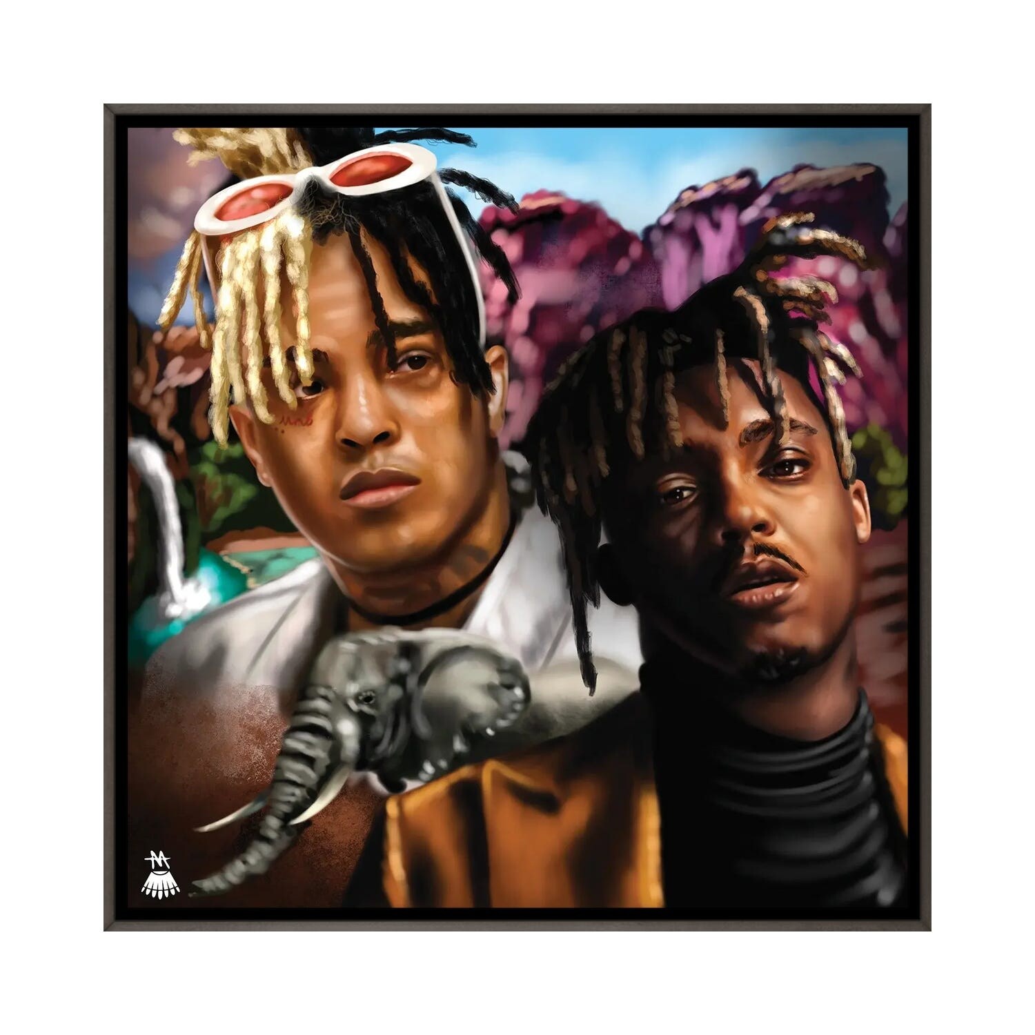 Juice Wrld / Legends Never Die Canvas Print by Mikey Camarda