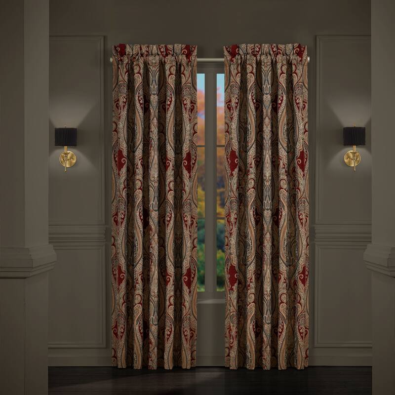 J. Queen New York Garnet Window Panel Pair