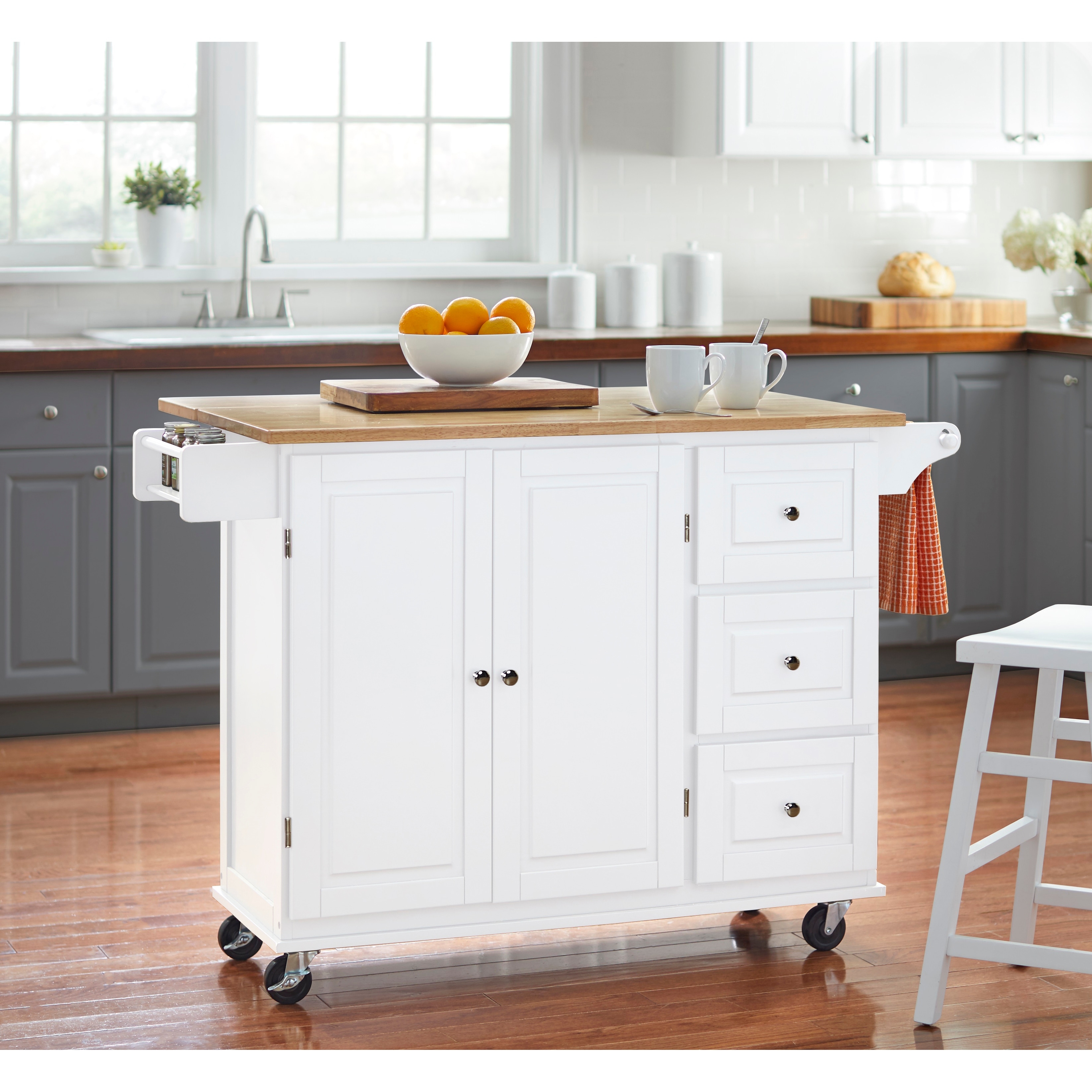 Simple Living Lima Rolling Kitchen Cart - On Sale - Bed Bath & Beyond -  27168363