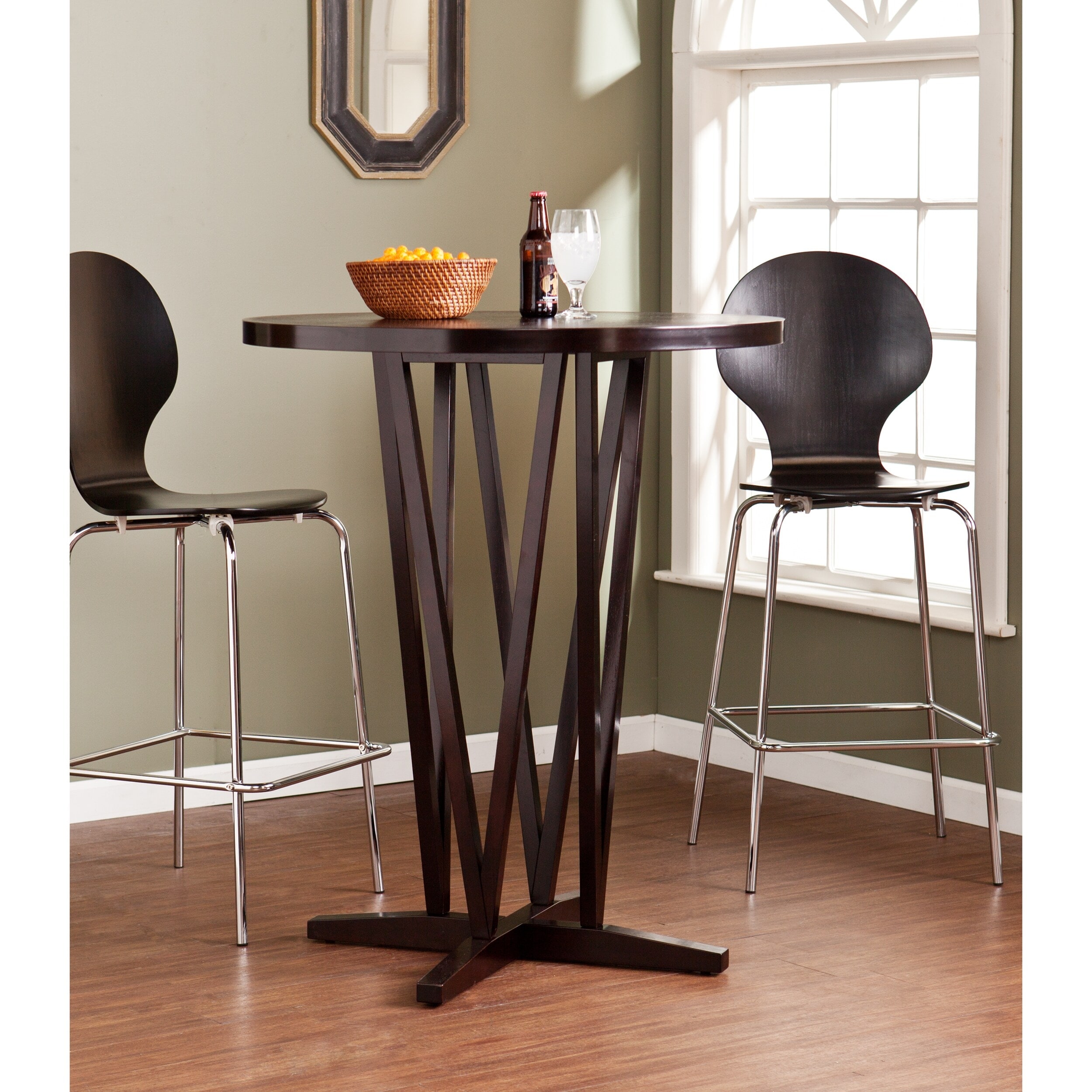 SEI Furniture Peyton Espresso Bar Table On Sale Bed Bath