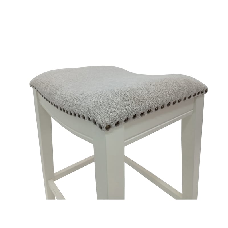 Carolina Living Sawyer 25" Saddle Counter Stool - Set of 2