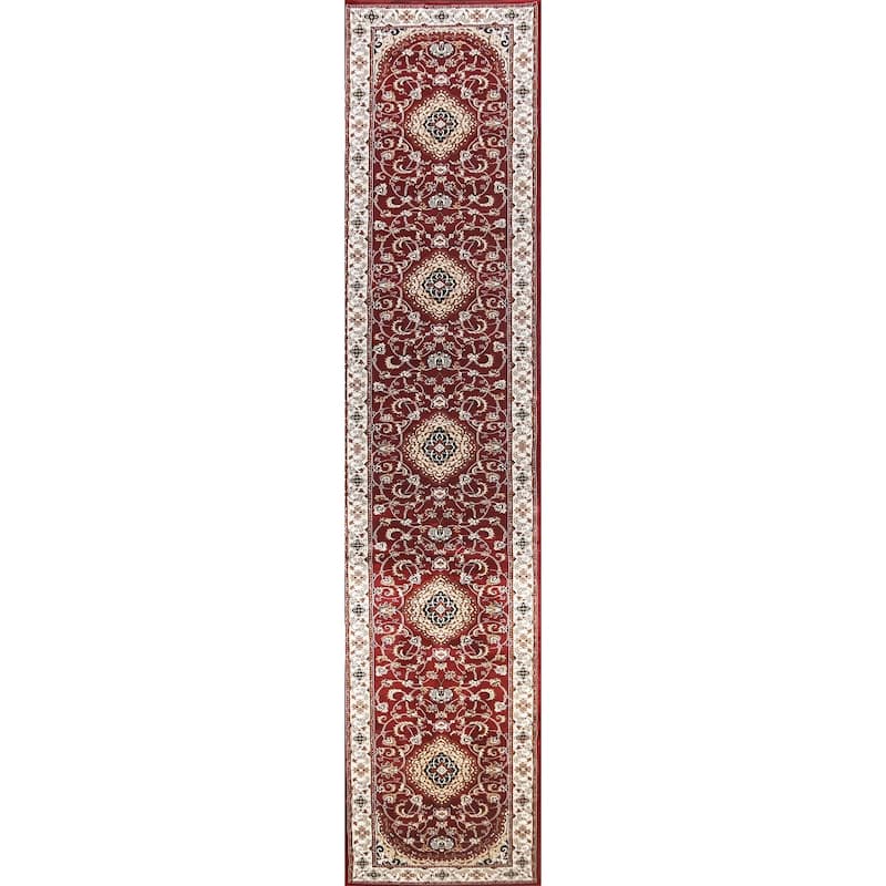 Traditional Floral Medallion Tabriz Turkish Area Rug Oriental Carpet - 2'7" x 14'2"