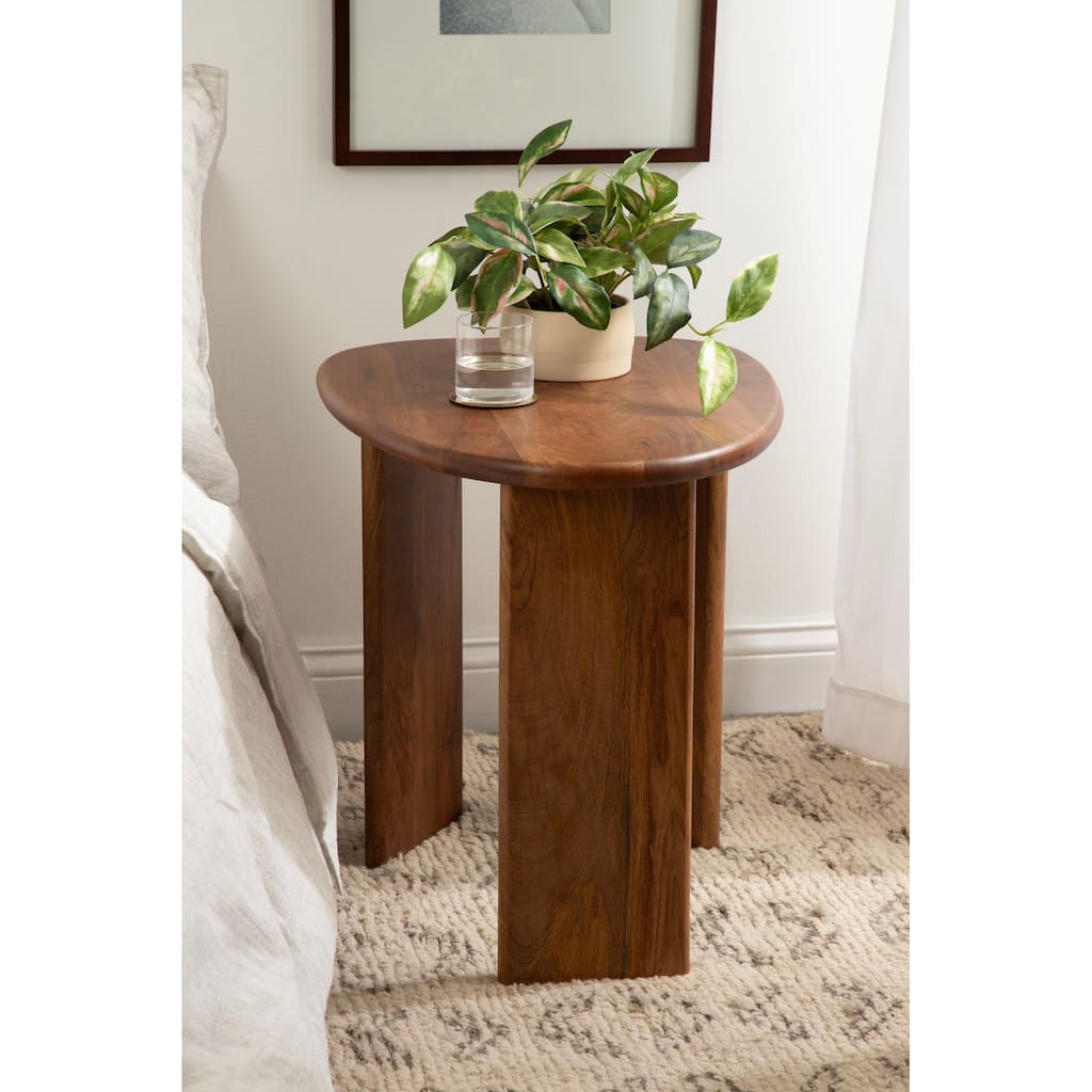 Kate and Laurel Tortola Wood Side Table