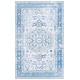 preview thumbnail 12 of 34, SAFAVIEH Arizona Willianne Machine Washable Slip Resistant Vintage Oriental Rug 3' x 5' - Beige/Blue - Rectangle