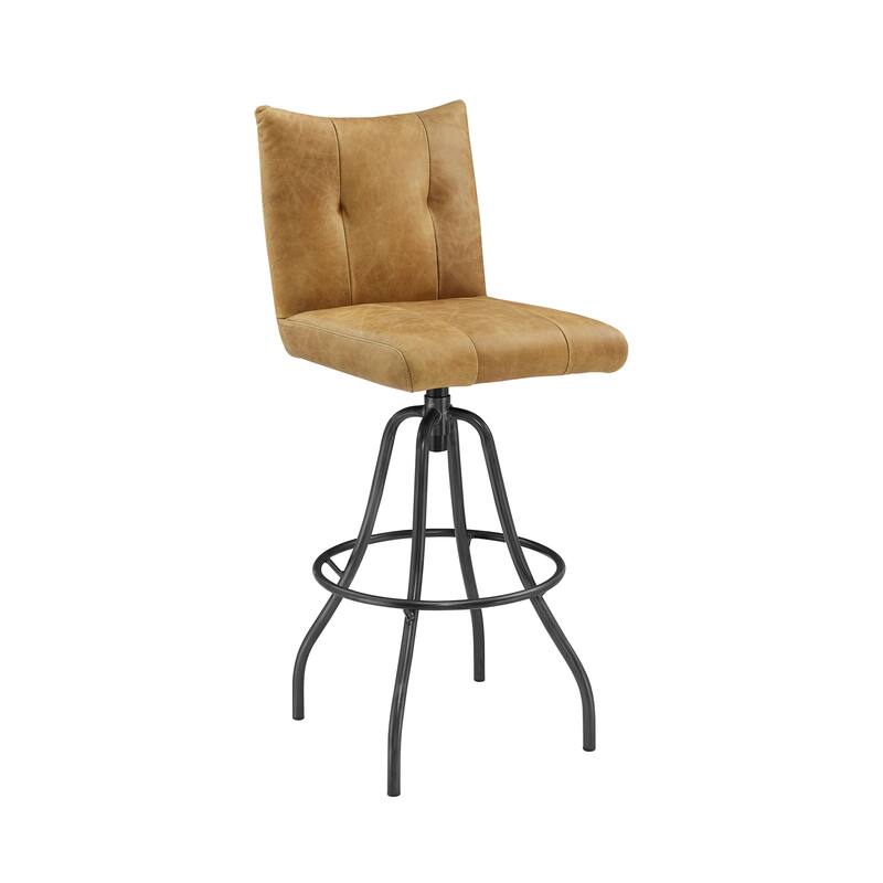 Art Leon Genuine Leather Swivel Bar Stool On Sale Bed Bath & Beyond