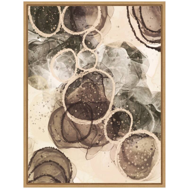 Kate and Laurel Sylvie Sand Detail #4 Framed Canvas by Alicia Bock