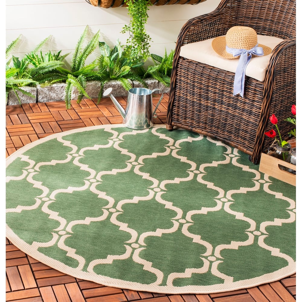 SAFAVIEH Courtyard Rozina Indoor/ Outdoor Waterproof Patio Backyard Rug