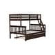 preview thumbnail 5 of 3, Twin over Full Bunk Bed Detachable Bed with Twin Size Trundle, Convertible Ladder and Guardrail